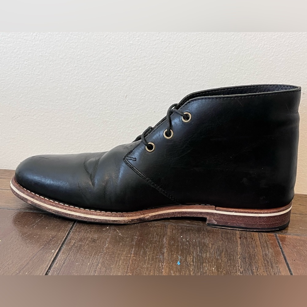 Helm Black Leather Chukka Boots Mens size 8 - Picture 4 of 12